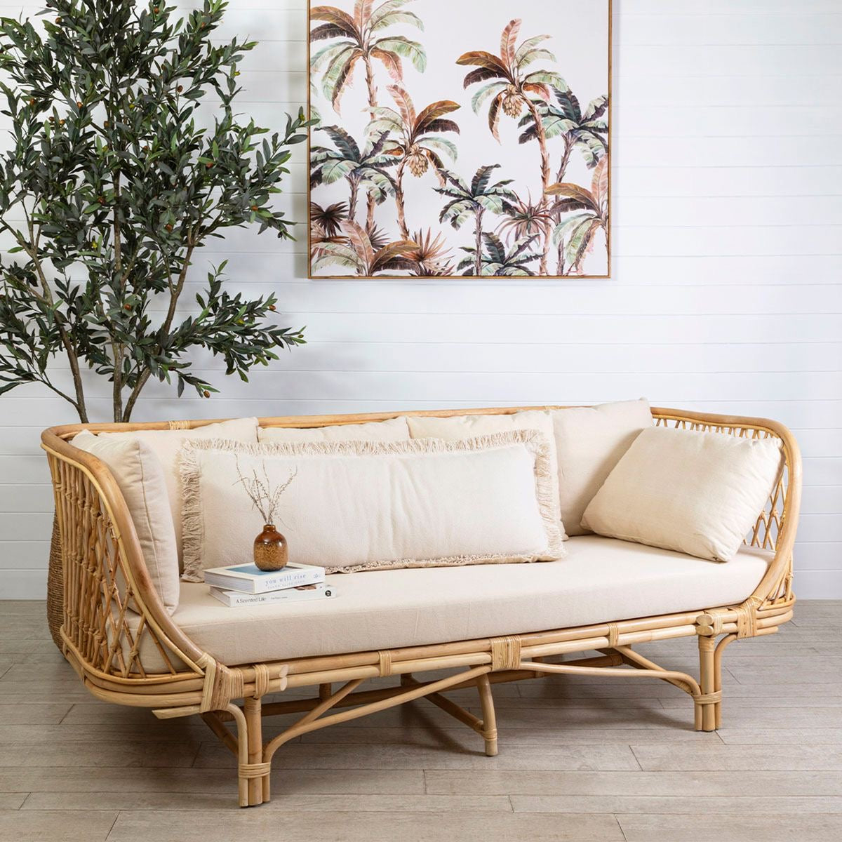 Rafia Bamboo Sofa