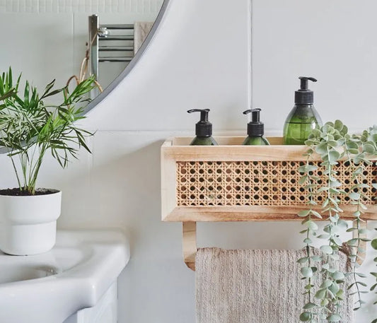 Rattan Box With Blanket Holder