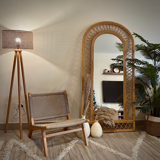 Spider Bamboo Mirror