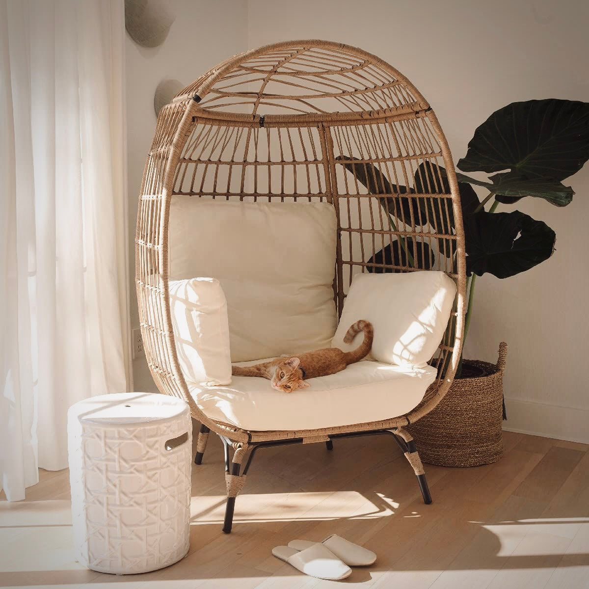 Wicker Egg Chair