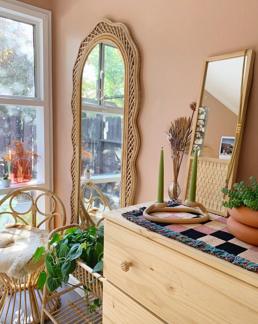 Curvy Bamboo Mirror