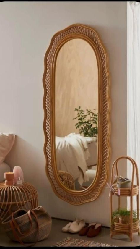 Curvy Bamboo Mirror