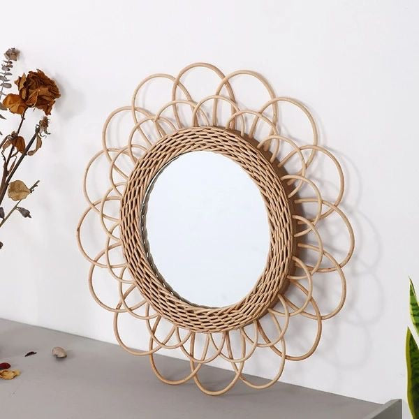 Sunflower Bamboo Mirror