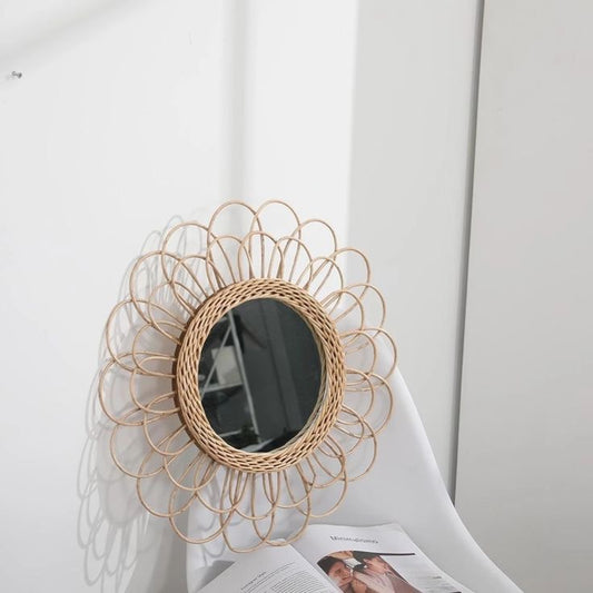 Sunflower Bamboo Mirror