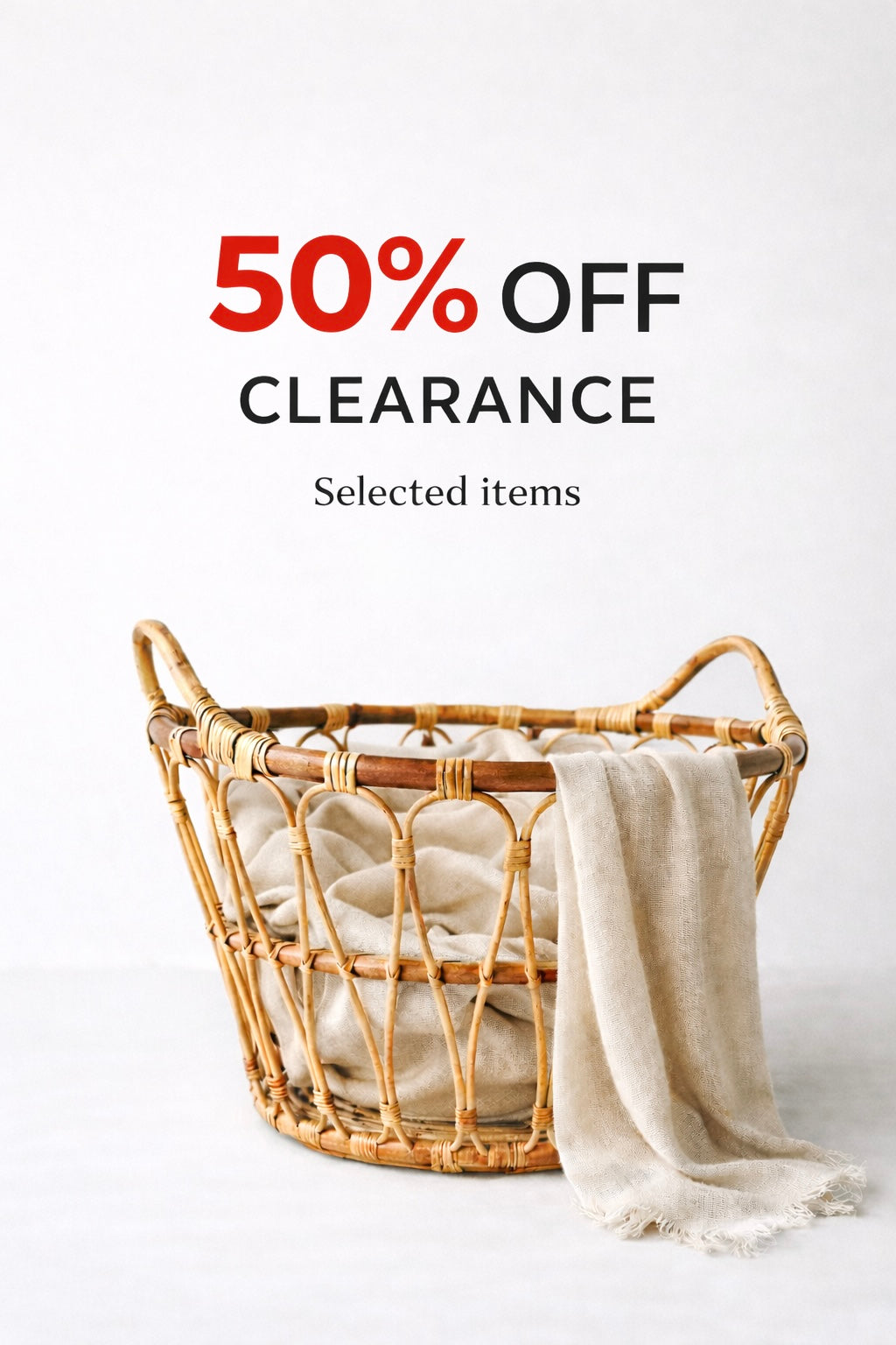 Clearance Sale 50% OFF