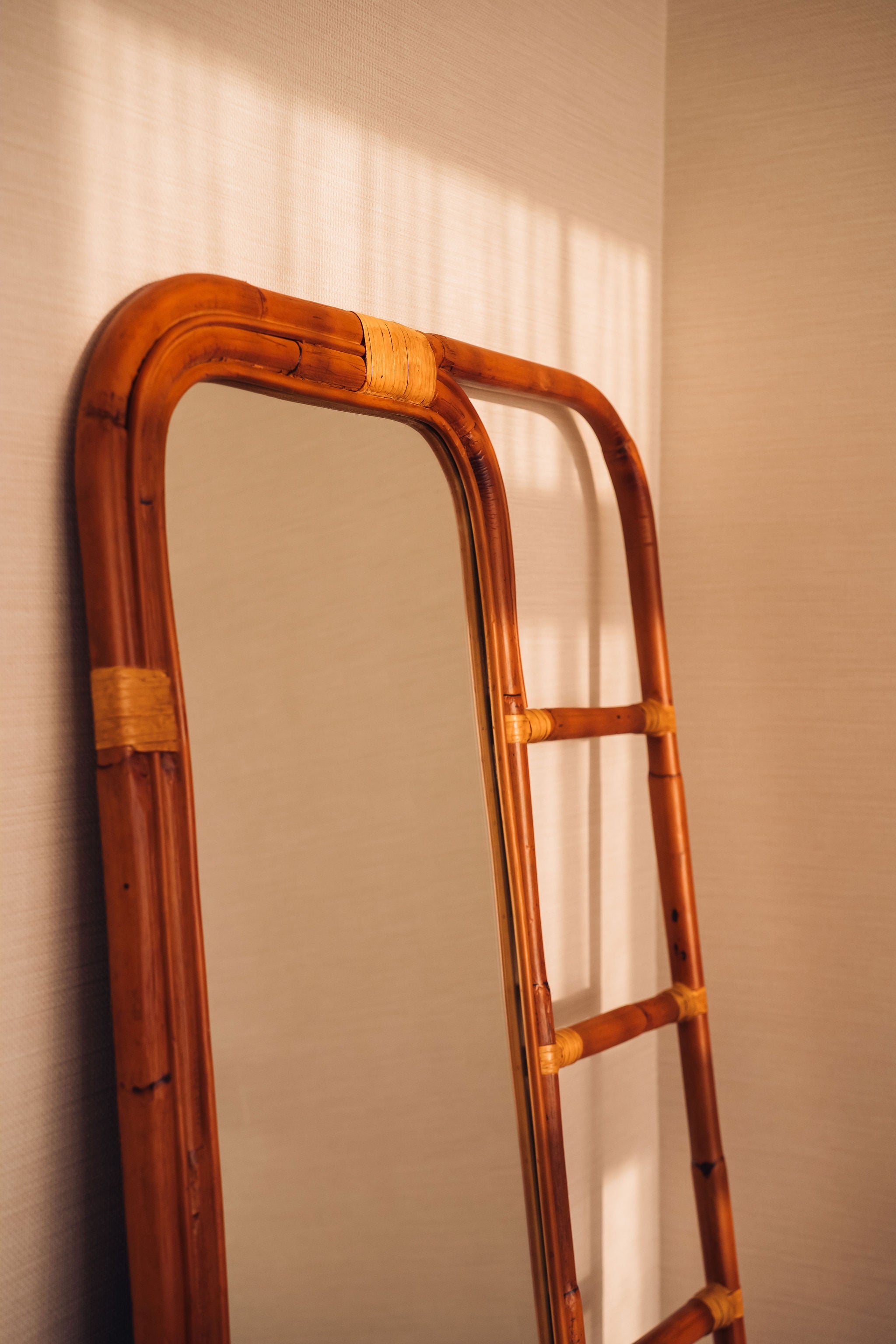Bamboo Ladder Mirror