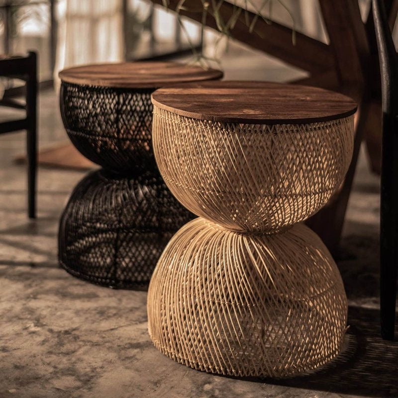 Mesh Rattan Stool