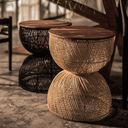 Mesh Rattan Stool