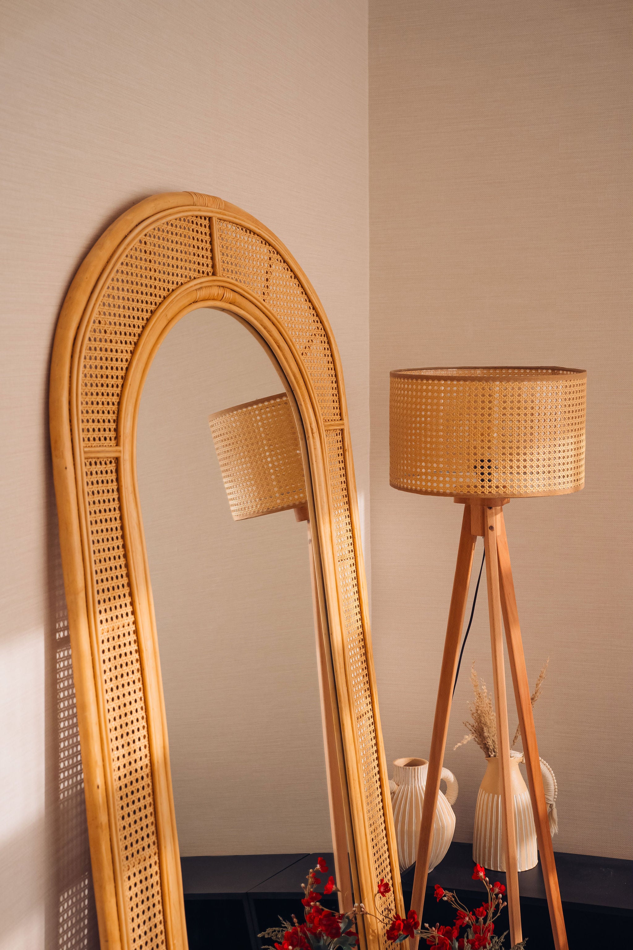Cane Floor Lamp