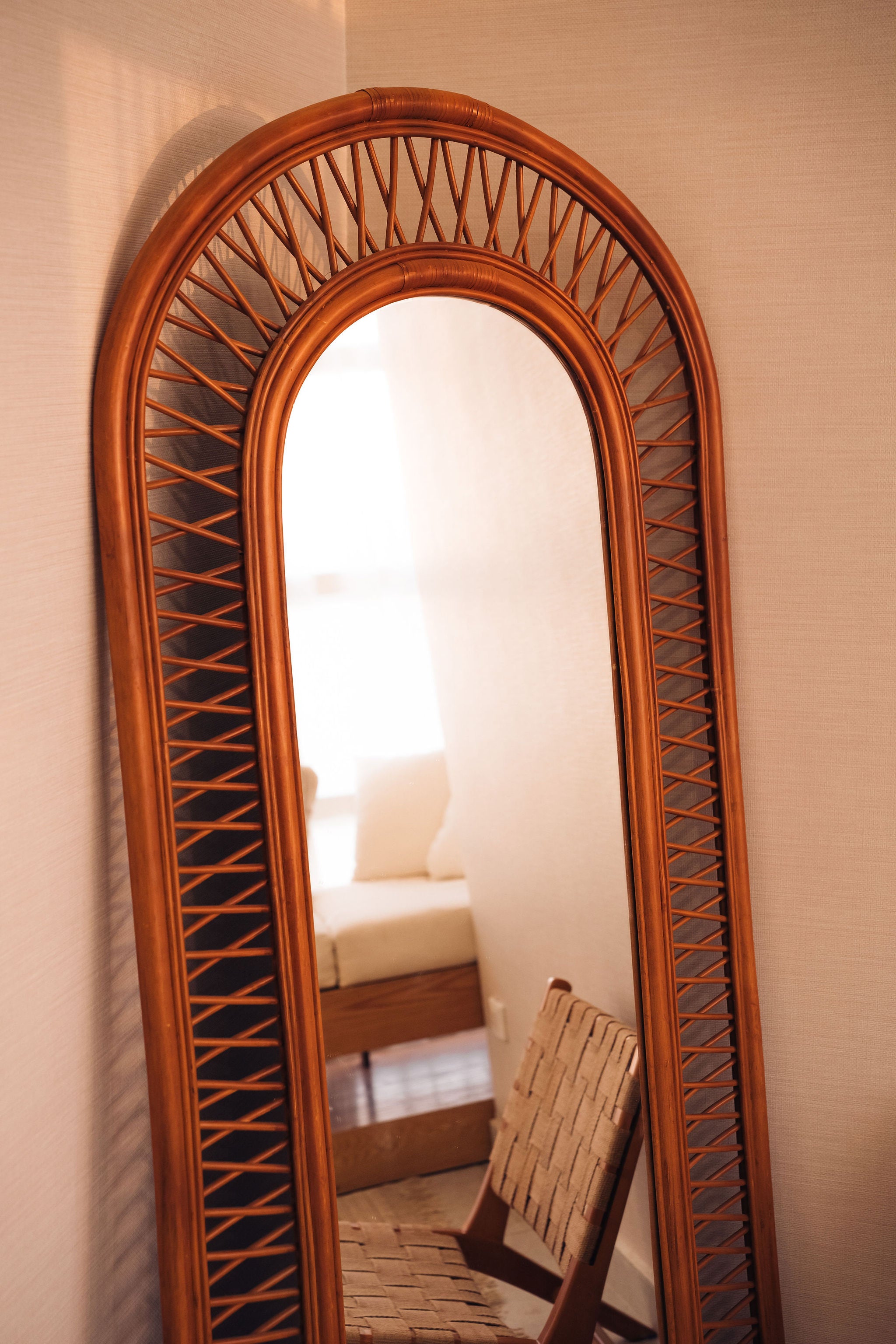 Spider Bamboo Mirror