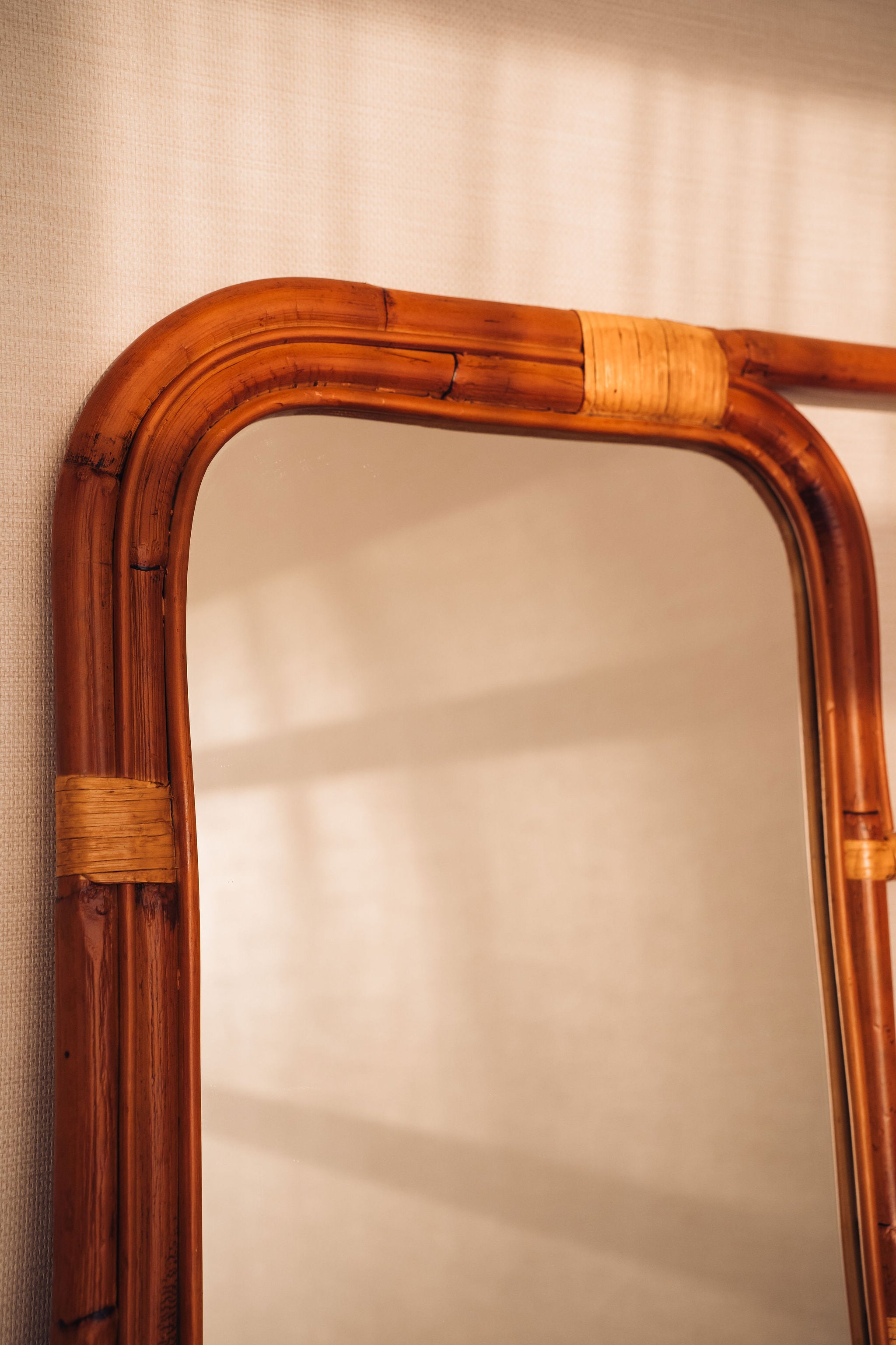 Bamboo Ladder Mirror