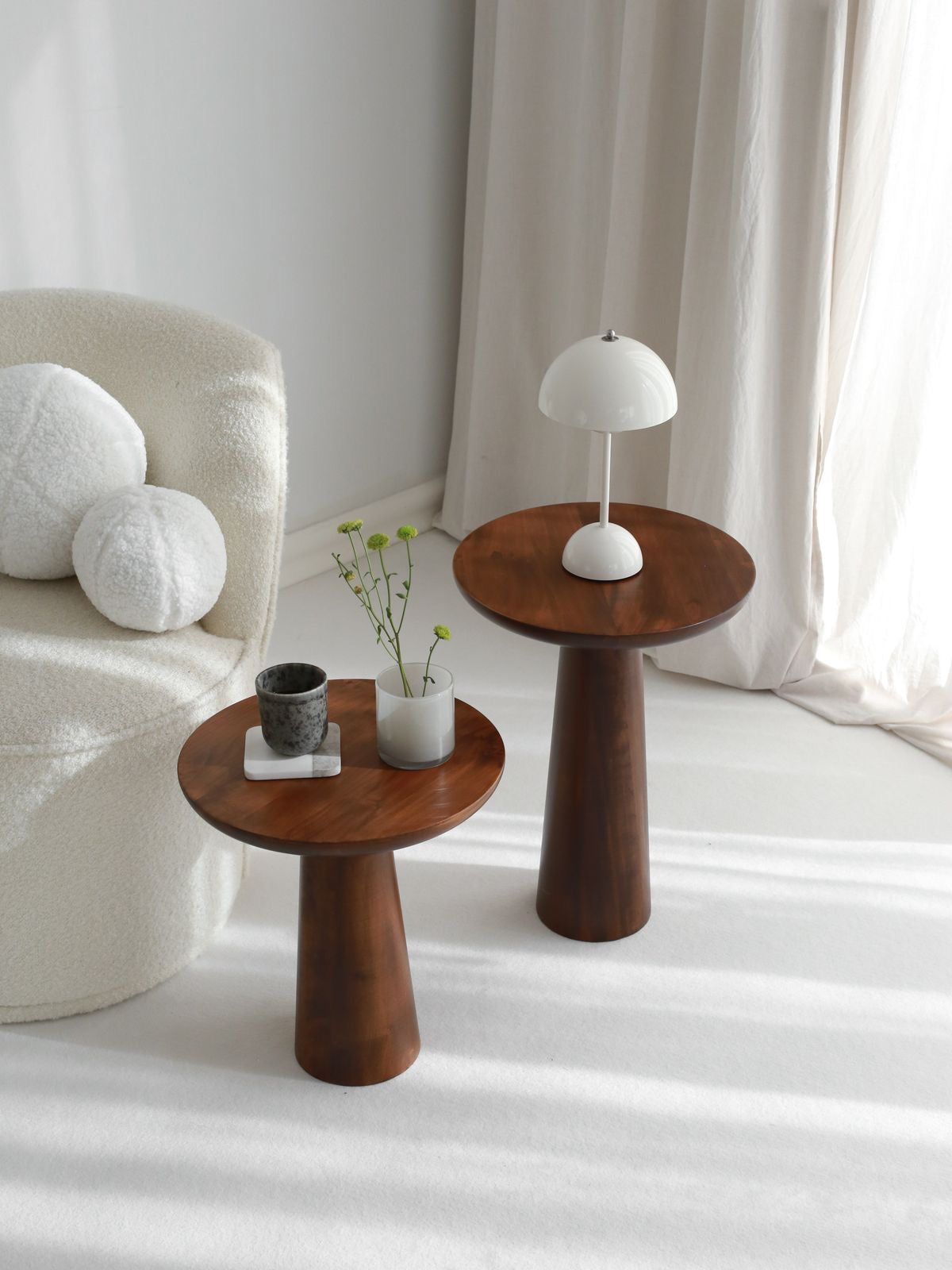 T Log Side Tables