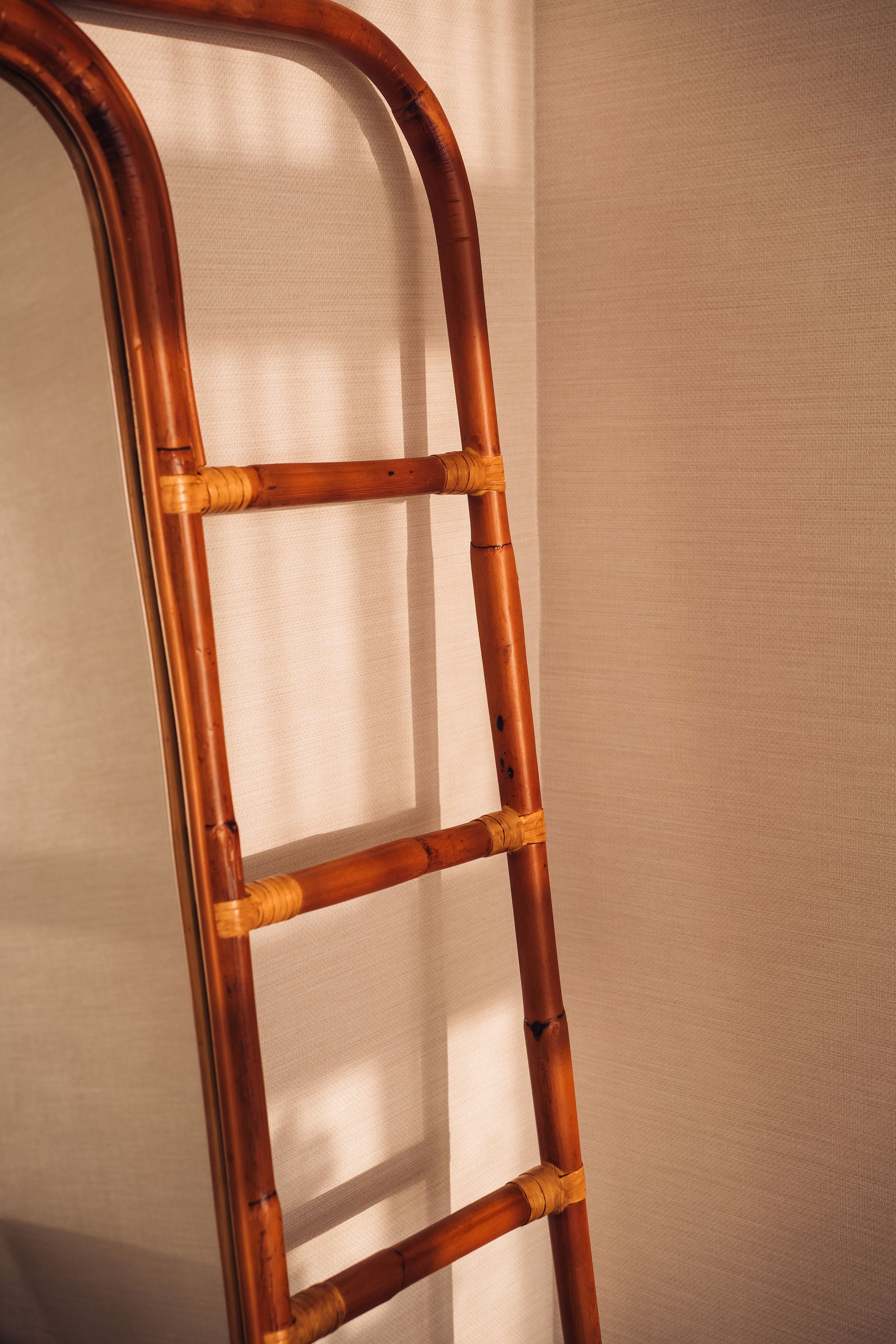 Bamboo Ladder Mirror