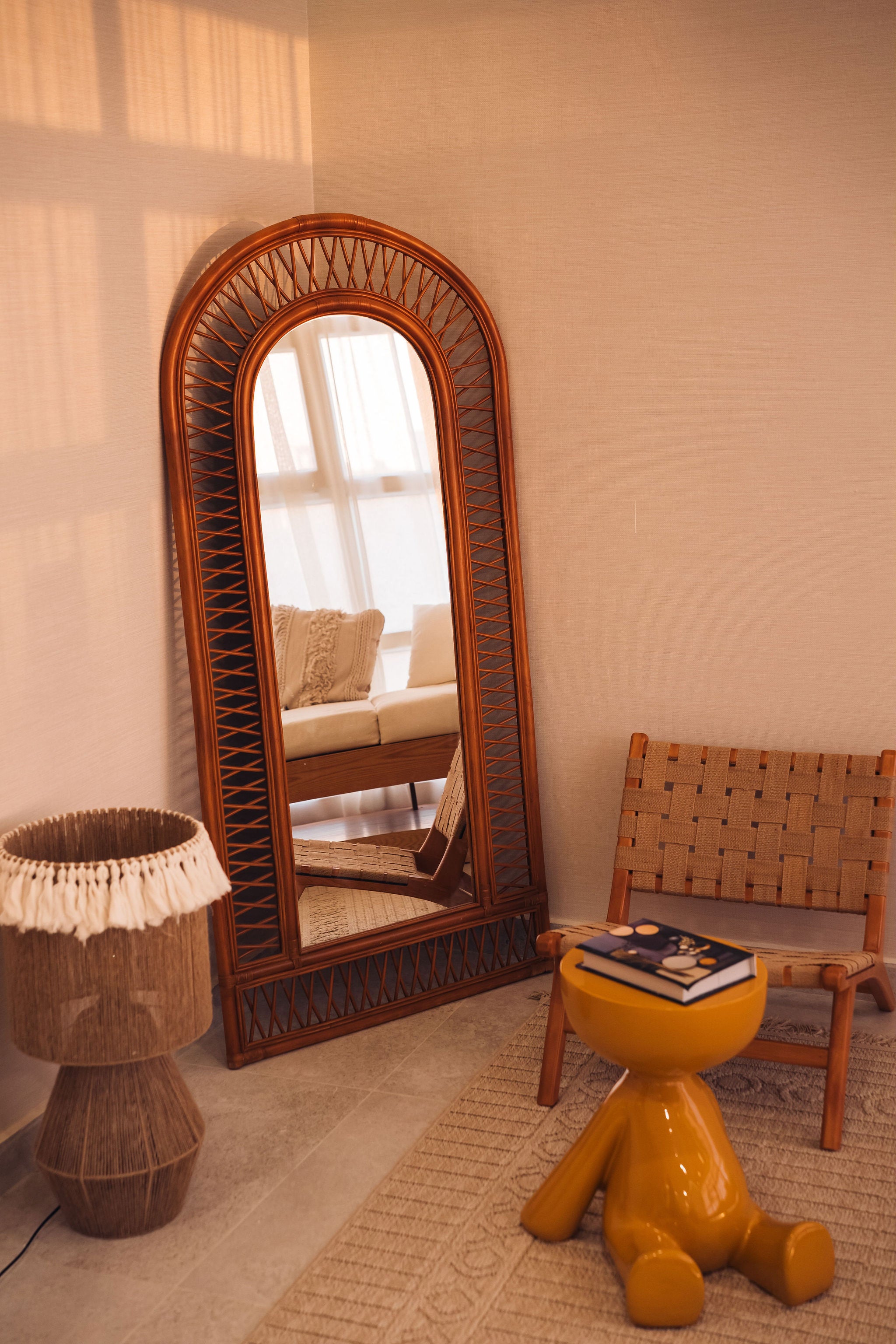 Spider Bamboo Mirror