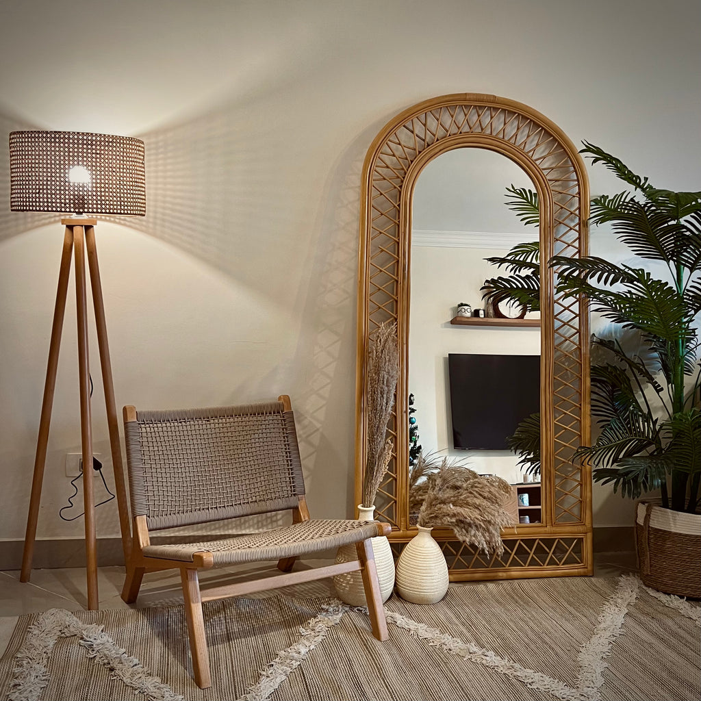 Spider Bamboo Mirror