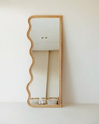 Wave Bamboo Mirror