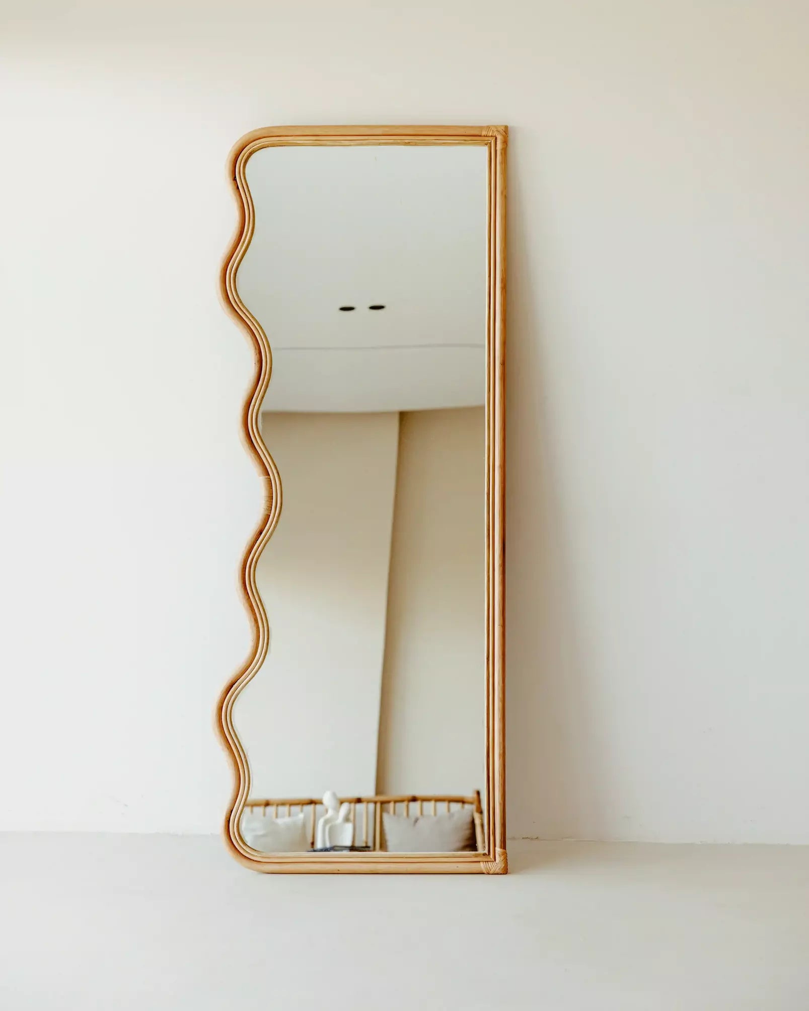 Wave Bamboo Mirror