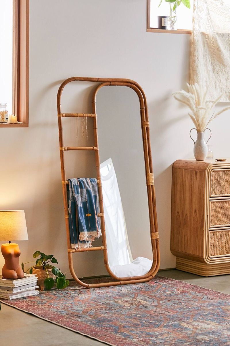 Bamboo Ladder Mirror