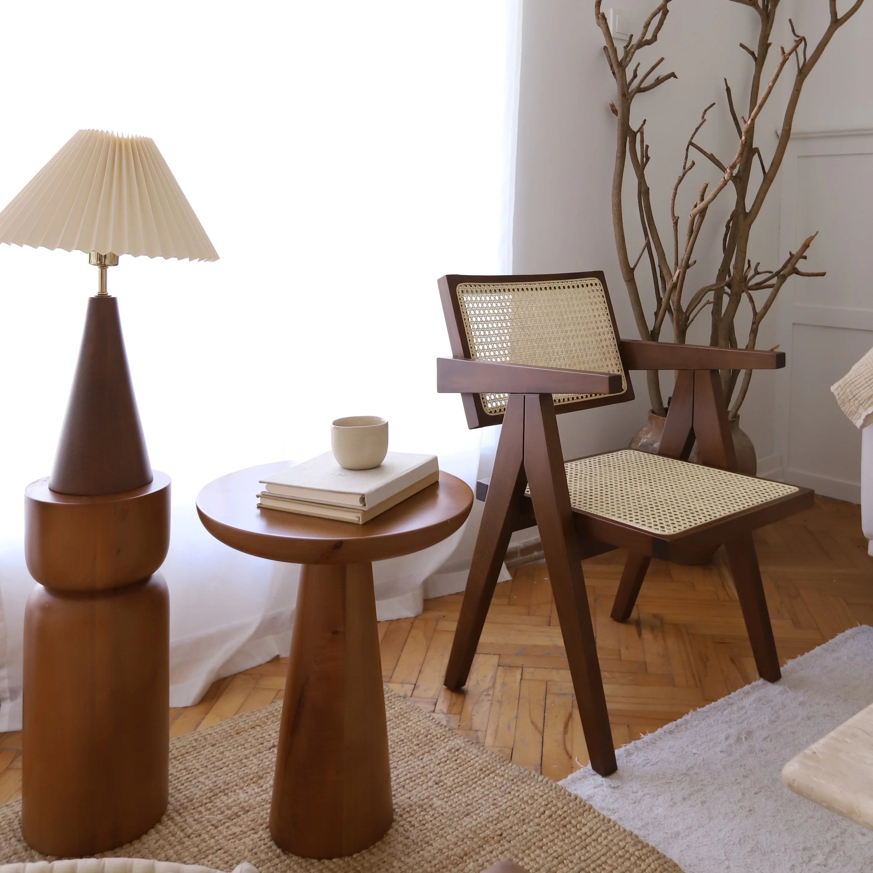 T Log Side Tables