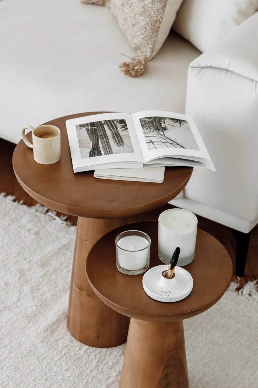 T Log Side Tables