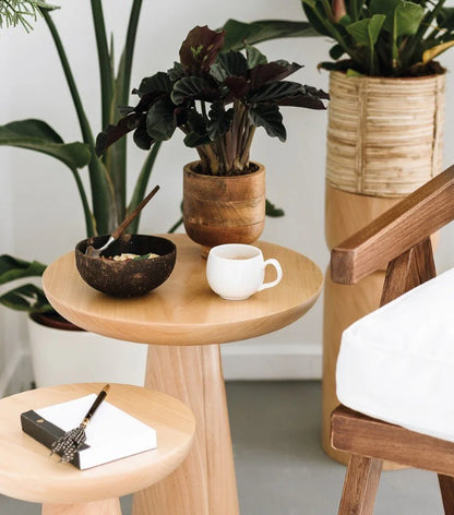 T Log Side Tables