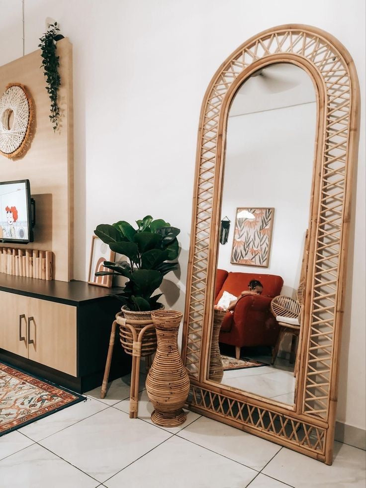 Spider Bamboo Mirror