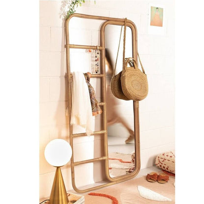 Bamboo Ladder Mirror